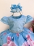 Vestido Infantil Menina Bonita Florido Azul - comprar online