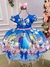 Vestido Infantil Temáticos da Gigi Frozen Florido