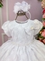 Vestido Miss Sweet Branco Lacinho Cinto Perolas - comprar online