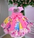 Vestido Tematico Mimadine Princesas Disney Rosa - Ferreira Kids