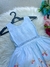 Vestido Princesa Belli Borboletas Azul Bebe - comprar online