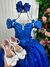 Vestido Marie Longo Manga Princesa Azul Royal - Ferreira Kids