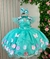 Imagem do Vestido Marie Jardim Encantado Luxinho Verde Tiffany Isis