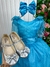 Vestido Marie Longo Mel Azul Tiffany - loja online