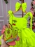 Vestido Blogueirinha Verde Neon Cerejinha - comprar online