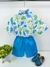 Conjunto Temático Dinossauro Azul - Ferreira Kids