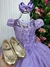 Vestido Vila Lele Longo Jardim Encantado Borboletas Lilas - comprar online