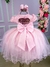 Vestido Menina Bonita Rosa Bebe Peito Rendado Florzinha - Ferreira Kids