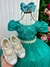 Vestido Infantil Enjoy Longo 3 Verde Tiffany na internet