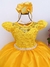 Vestido Juvenil Marie Longo Amarelo - comprar online