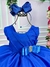 Vestido Belle Fille Lacinho Azul Royal - comprar online