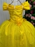 Imagem do Vestido Marie Longo Manga Princesa Amarelo A Bela e a Fera