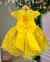 Vestido Marie Jardim Encantado Luxo Amarelo - loja online