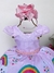 Vestido Tematicos Kids Chuva de Benção-Chuva de amor-Nuvem Rosa - comprar online