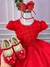 Vestido Ysa Kids Vermelho Peito Perolas - comprar online