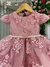 Vestido Marie Jardim Encantado Luxo Rose