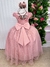 Vestido Vila Lele Longo Jardim Encantado Borboletas Rose - Ferreira Kids