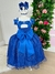 Vestido Marie Longo Manga Princesa Azul Royal - comprar online