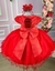 Vestido Infantil Marie Jardim Encantado Vermelho - Ferreira Kids