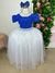 Vestido Enjoy Longo Mari Peito Azul Royal