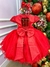 Vestido Marie Vermelho Peito Paete Natal - Ferreira Kids