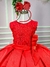 Vestido Miss Sweet Laço Rendado Vermelho - comprar online