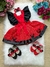 Romper/Vestido Princesa Belli Minnie/Minie Vermelho - Ferreira Kids