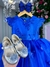 Vestido Marie Azul Royal Jardim Encantado Renda Realeza - comprar online