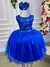 Vestido Infantil Enjoy Juvenil Helena Azul Royal