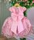 Vestido Marie Jardim Encantado Luxo Rosa Chiclete - Ferreira Kids