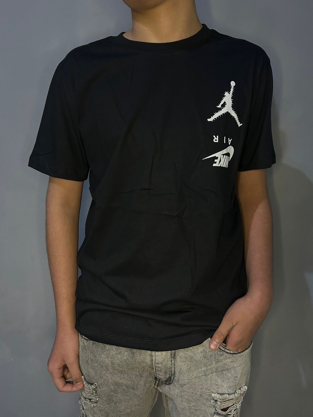 Remera Basica Jordan x Nike Negra 20 OFF y Envio Gratis