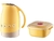 Conjunto bule 700ml mais pote 480ml amarelo