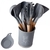 Kit utensílios 13 peças cabo bambu e nylon - comprar online