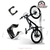 SUPORTE PARA BICICLETA - HIBRIDA - M - 33/43MM - C/ BUCHAS E PARAFUSOS - CLUG HORNIT - loja online