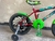 Bicicleta Aro 16 - Vermelha - Kit Acessorios Verde Jks - Rodas de Nylon Pretas - Alfa Bikes - Bicicletas, Peças e Acessorios | Goiânia - Goiás