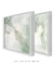 Dupla Quadros Decorativos Abstrato Verde - Bless Art