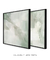 Dupla Quadros Decorativos Abstrato Verde - comprar online