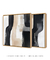 Dupla Quadros Decorativos Bege Brush - loja online