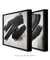 Dupla Quadros Decorativos Black Brush