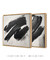 Dupla Quadros Decorativos Black Brush - Bless Art