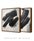 Dupla Quadros Decorativos Black Brush - loja online