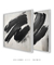 Dupla Quadros Decorativos Black Brush