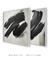 Dupla Quadros Decorativos Black Brush - comprar online