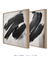 Dupla Quadros Decorativos Black Brush na internet