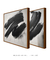 Dupla Quadros Decorativos Black Brush - loja online