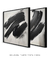 Dupla Quadros Decorativos Black Brush - comprar online