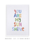 Quadro Decorativo You Are my Sunshine