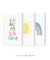 Trio Quadros Decorativos Arco-Íris Sunshine - comprar online