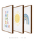 Trio Quadros Decorativos Arco-Íris Sunshine - Bless Art