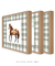 Trio Quadros Decorativos Cavalo Xadrez - loja online